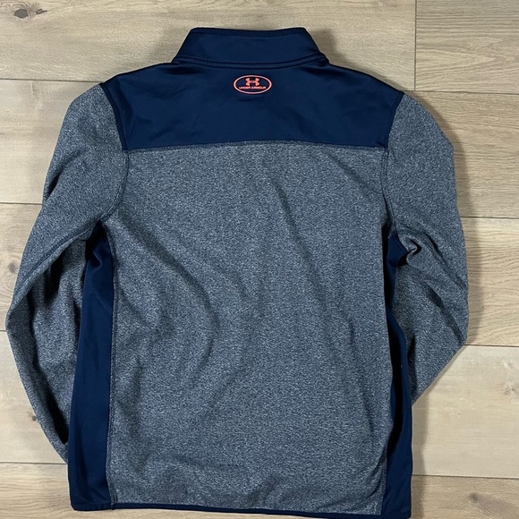 Under Armour Blue and Orange 1/4 Zip Pullover Coldgear jacket - Picture 8 of 8